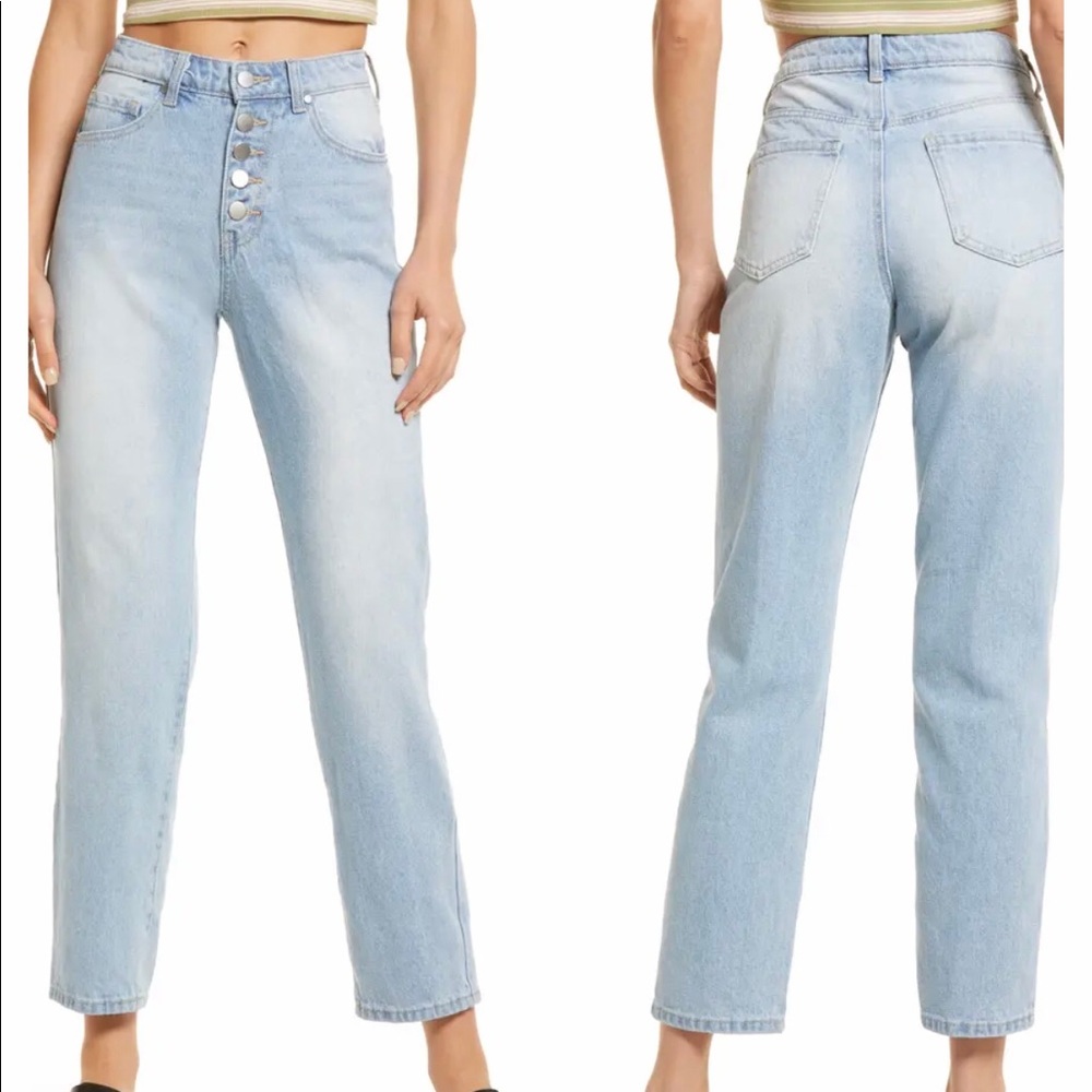 Mom jeans Button fly